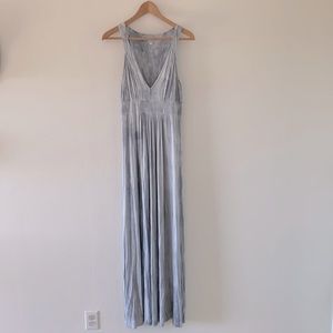 Athleta Pink Lotus Blue Tie Dye Maxi Dress